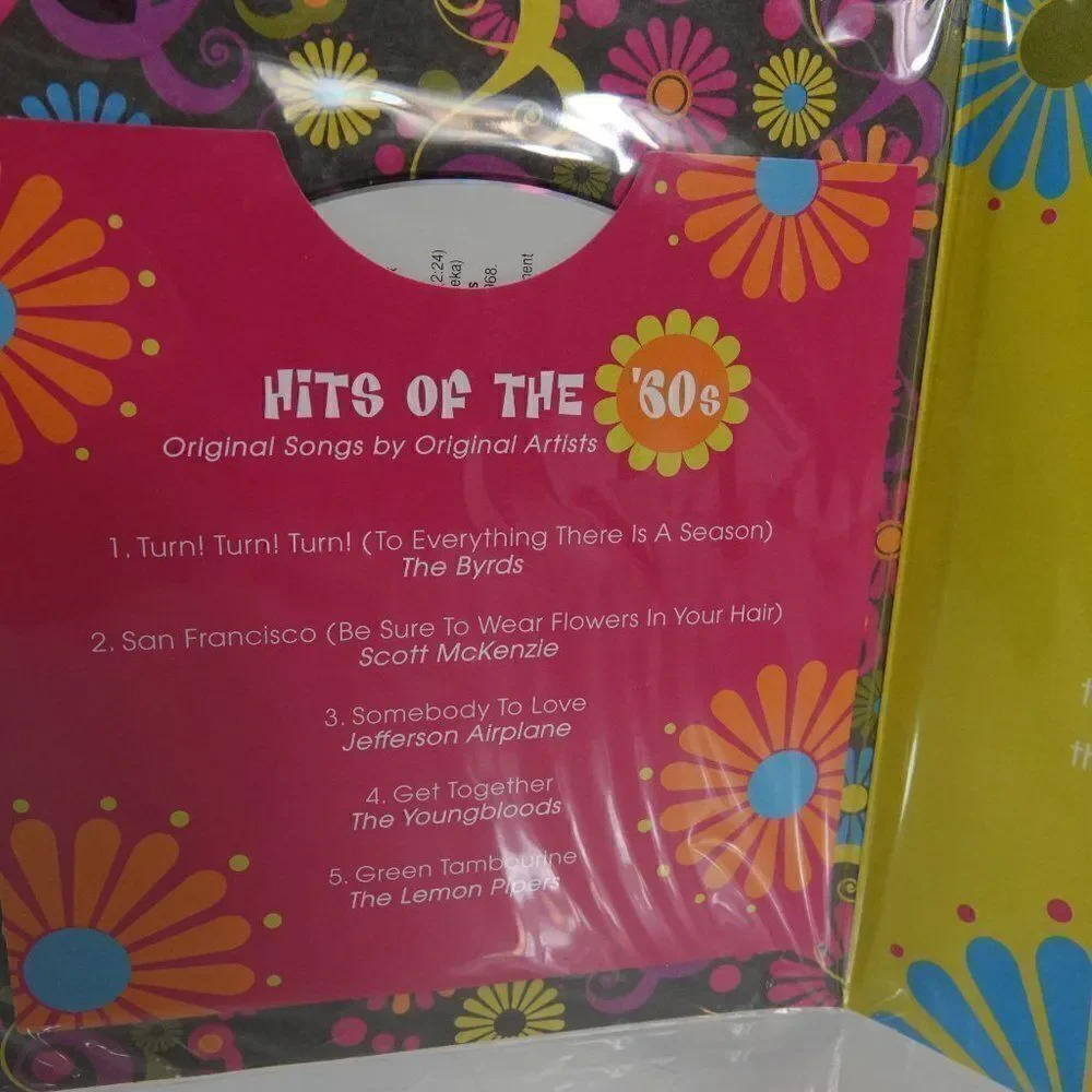 Flower Power CD Hits Of The 60s And Birthday Card